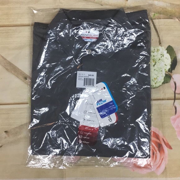 Men's Grand Slam Classic-Fit Airflow Performance S - Picture 2 of 3